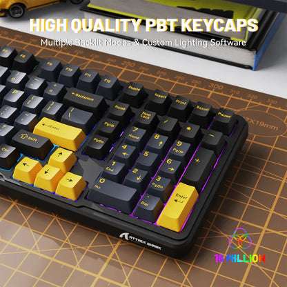 ATTACK SHARK X98 Full-size Wireless Mechanical Keyboard - Star Black