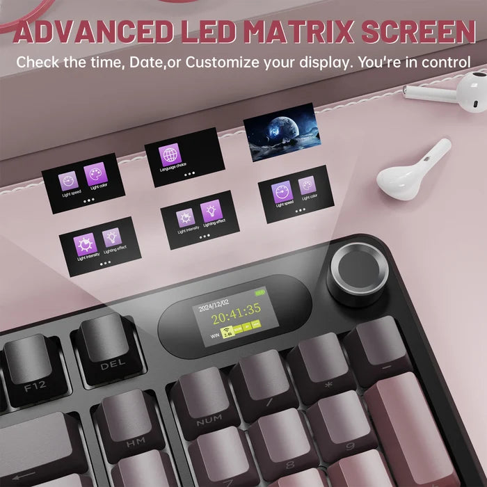 ATTACK SHARK X98PRO Wireless Gaming Keyboard - Blackberry Blueberry