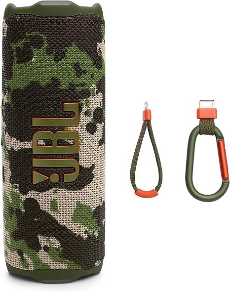 JBL Flip 7 - Portable Waterproof and Drop-Proof Speaker, Bold Pro Sound with AI Sound Boost, 16Hrs of Playtime, and PushLock System with Interchangeable Accessories