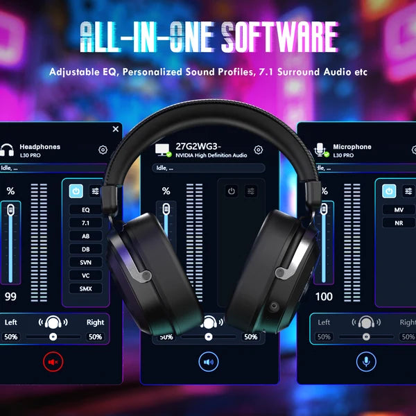 ATTACK SHARK L30 PRO Wireless Gaming Headset - BLACK