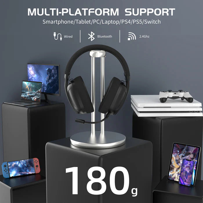ATTACK SHARK L80 Ultra-Light Tri-Mode Gaming Headset - Black