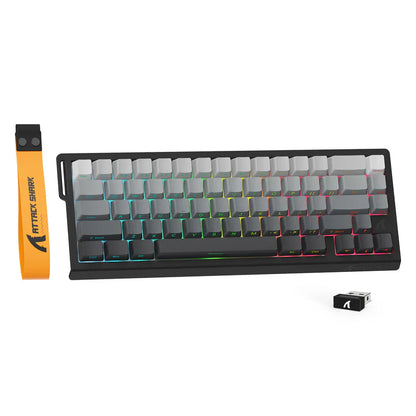 Attack Shark X68 Pro HE Mechanical Keyboard – 68 Keys, Magnetic Switches, Tri-Mode, Rapid Trigger 0.01mm, 8K Polling, Hot-Swap, RGB Backlight, 5000mAh |Moon Night
