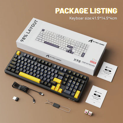 ATTACK SHARK X98 Full-size Wireless Mechanical Keyboard - Star Black