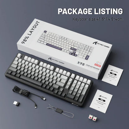 ATTACK SHARK X98 Full-size Wireless Mechanical Keyboard - MOON NIGHT