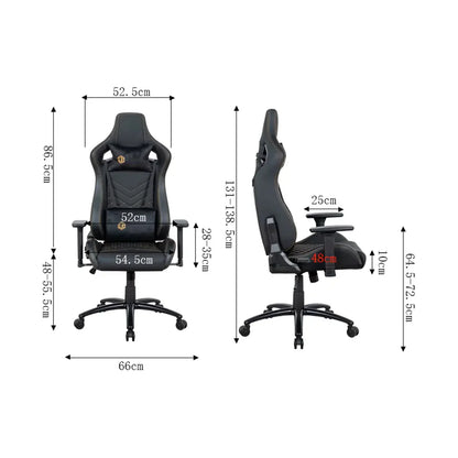 Apex Seat Flammstein Gaming Chair Black Velvet & Gold- AP2047