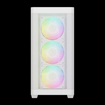 GAMDIAS ATHENA M3 – High-Airflow Mid-Tower With 4 ARGB PWM Fans - White