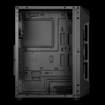 Gamdias Aura GC1 Mid Tower Case With Mesh Front Panel, 4 ARGB - Black