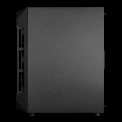 Gamdias Aura GC1 Mid Tower Case With Mesh Front Panel, 4 ARGB - Black