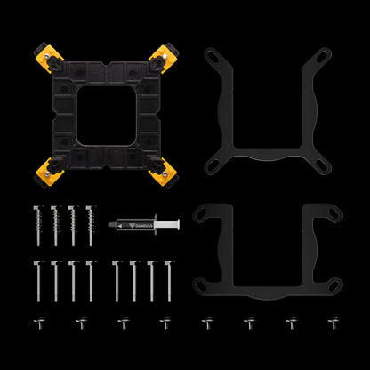GAMDIAS AURA GL240 LITE ARGB AIO Liquid CPU Cooler With 240mm Radiator, Copper Base, PWM Hydraulic Fans, Motherboard Sync, LGA 1851 & AM5 Support, Easy Universal Mounting