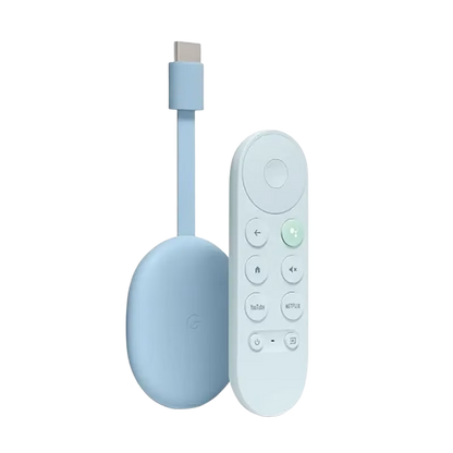 Google Chromecast with Google TV (4K)- Streaming Stick Entertainment with Voice Search - Watch Movies, Shows, and Live TV in 4K HDR - Snow