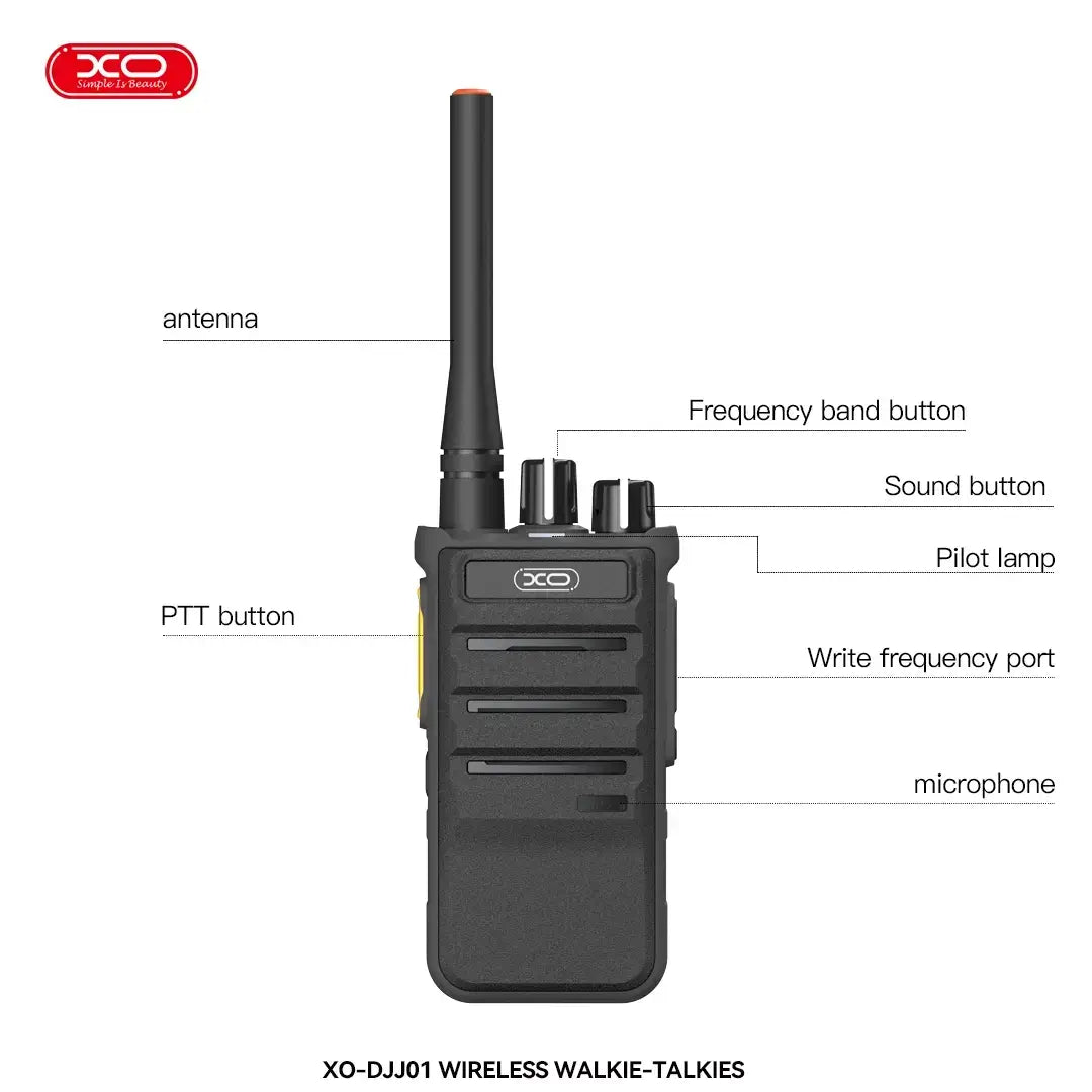 XO Rechargeable Professional Walkie Talkie Pair