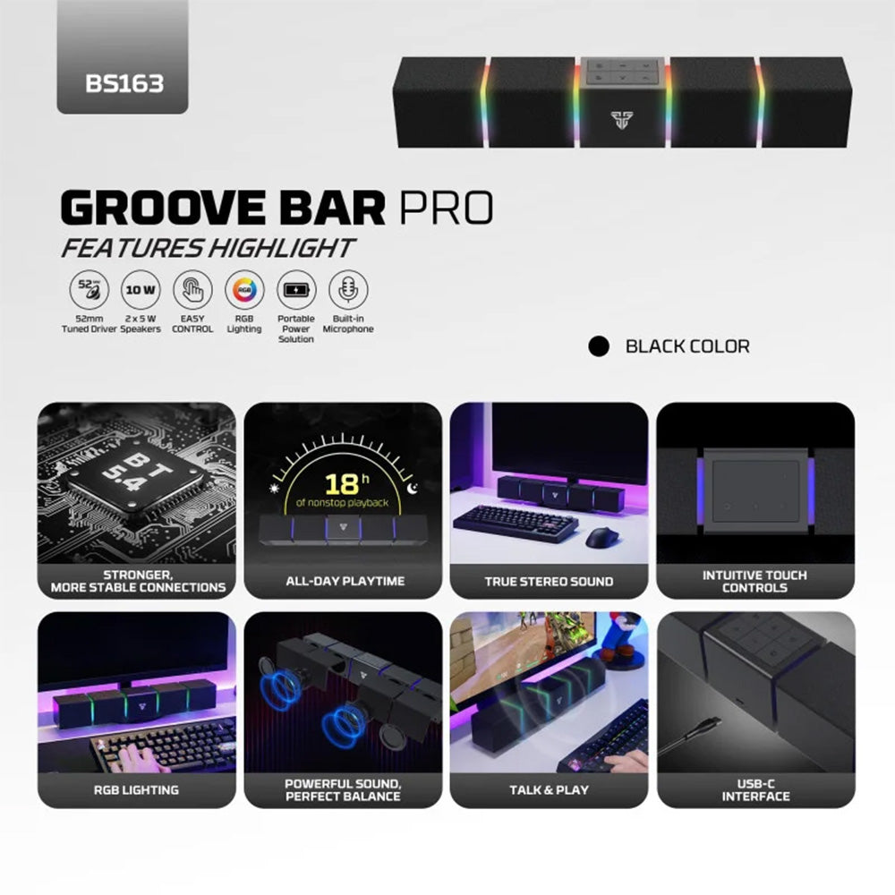 FANTECH GAMING SPEAKER GROOVE BAR PRO BS163