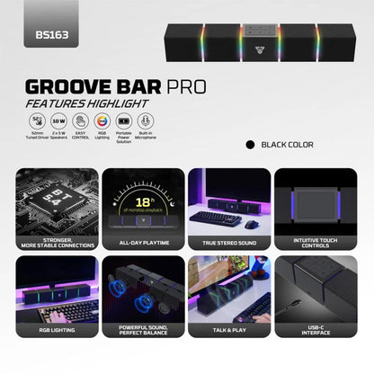 FANTECH GAMING SPEAKER GROOVE BAR PRO BS163