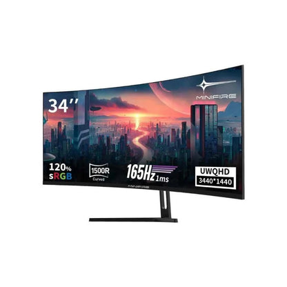 MINIFIRE MFG34C5Q GAMING CURVED 34″ MONITOR 165HZ WQHD