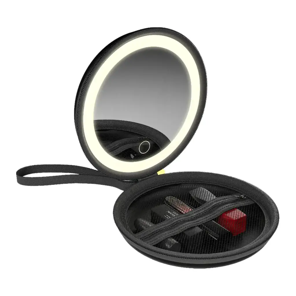 Green Lion Mini Makeup Pouch - Black