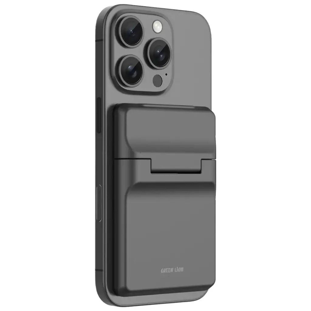 Green Lion W3-Magsafe Wallet Card Holder - Black