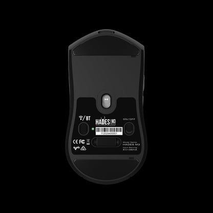 GAMDIAS HADES M3 RGB Wireless Gaming Mouse ; low-latency 2.4GHz Wireless, Wired USB Type-C to A, and Bluetooth Connections ; Lightweight 79-gram ; 7 Keys ; Adjustable 10000 DPI Advanced Gaming Optical Sensor |HADES M3