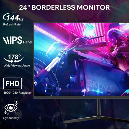 BUEROTIKA B24M3 23.8 inch IPS Full HD Monitor, 144Hz