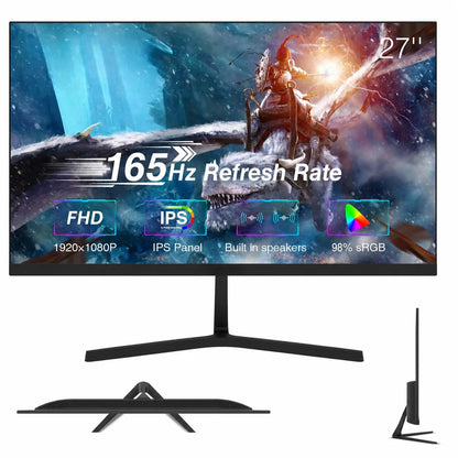 BUEROTIKA B27M2 27Inch Full HD IPS Gaming Monitor, 165Hz