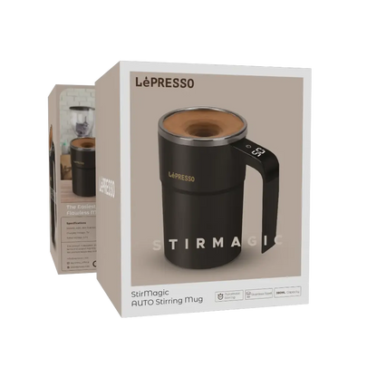 LePresso Stirmagic Auto Stirring Mug - Black