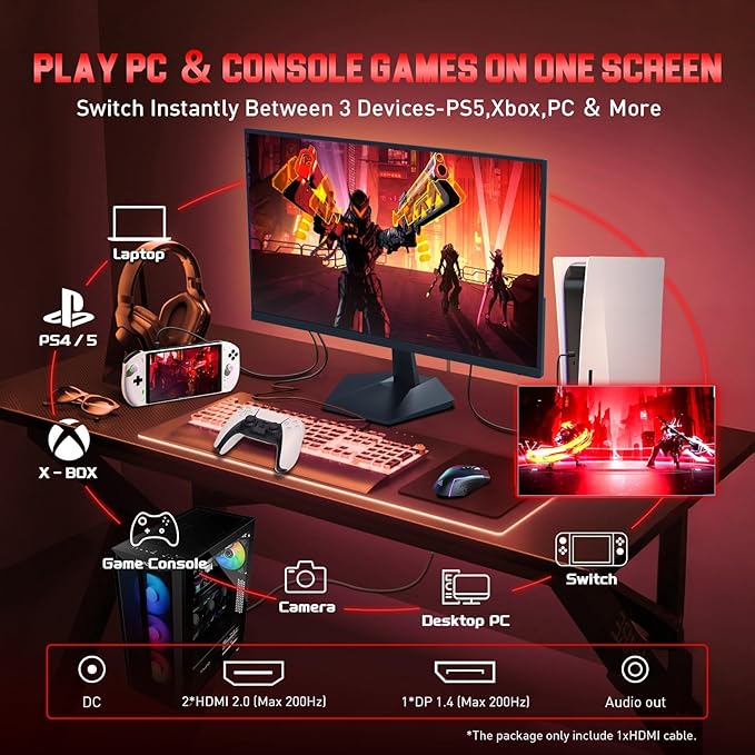 MINIFIRE MFG25X1 25” GAMING MONITOR 200Hz