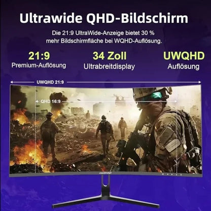 AMAZON AMZG34C5Q 34″ CURVED GAMING MONITOR