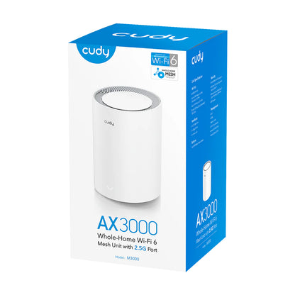 CUDY AX3000 Wi-Fi 6 Mesh 2.5G Solution White - M3000