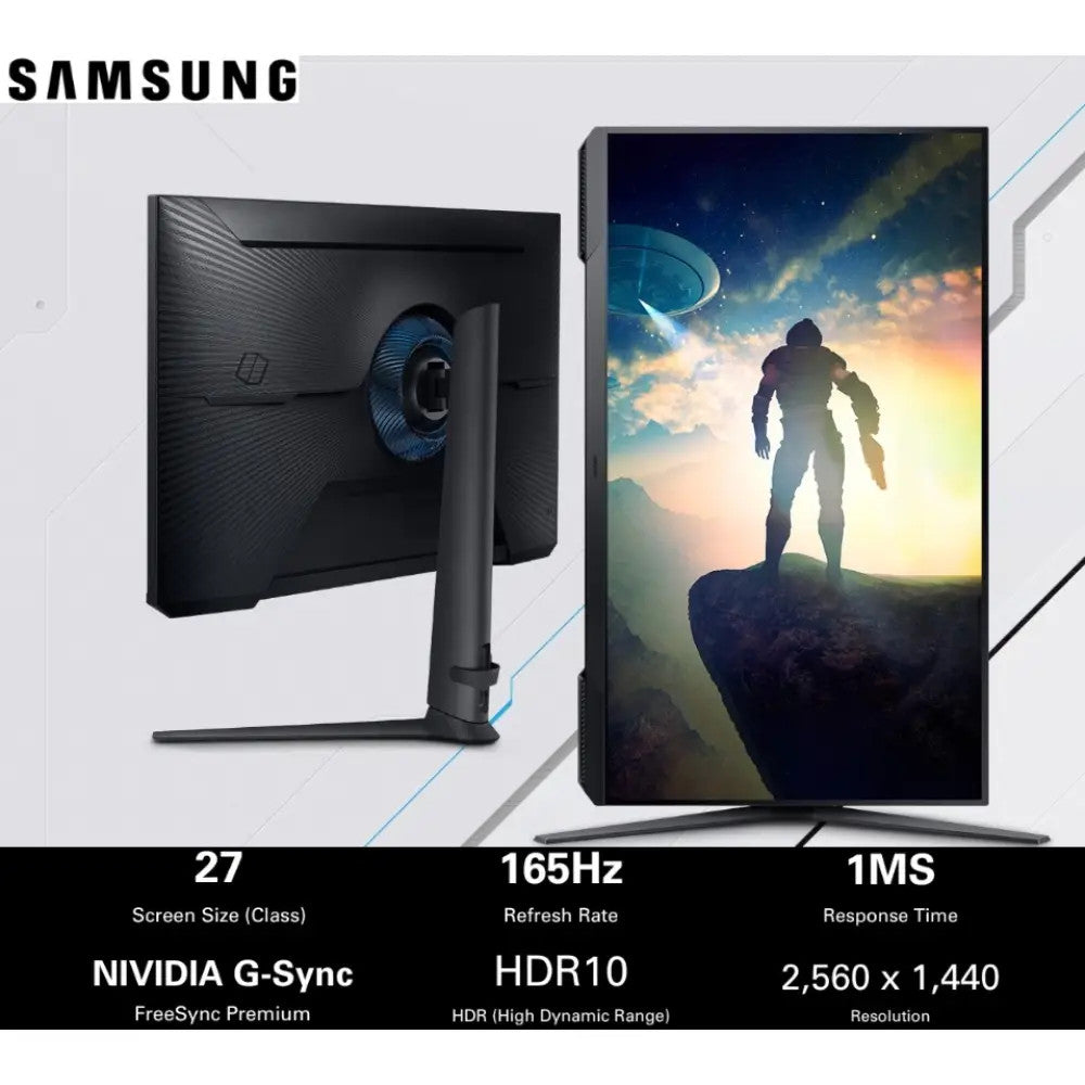 Samsung 27″ Odyssey G5 CG510, QHD Flat Gaming Monitor, 165Hz   | LS27CG510EMXUE