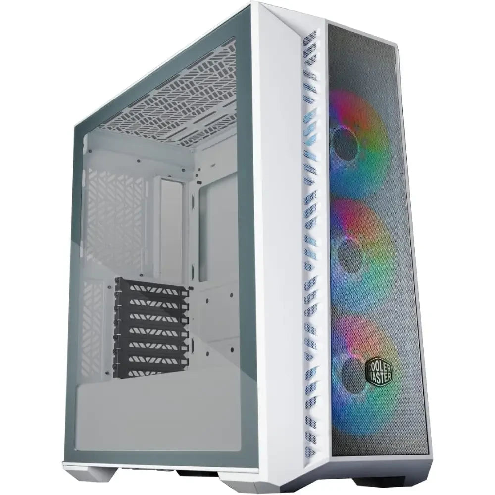 Cooler Master MasterBox 520 MESH White ARGB ATX Mid Tower Case Tempered Glass