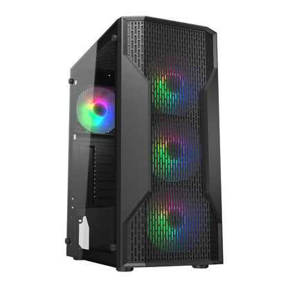 Cougar MX110 RGB Mid Tower PC Case With 4 Pre-Installed Fixed RGB Fans