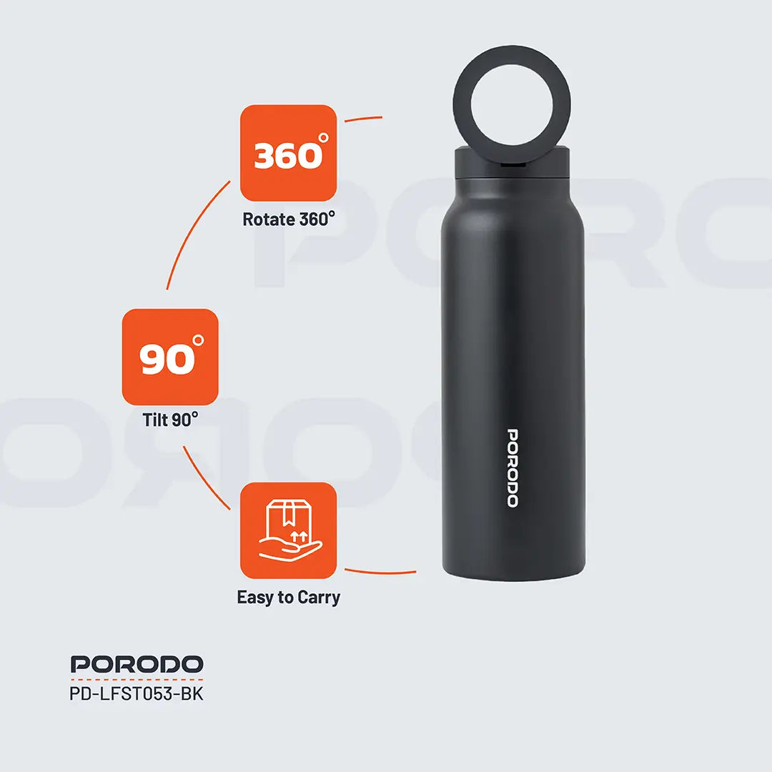 Porodo Lifestyle Magnetic Mount Water Bottle