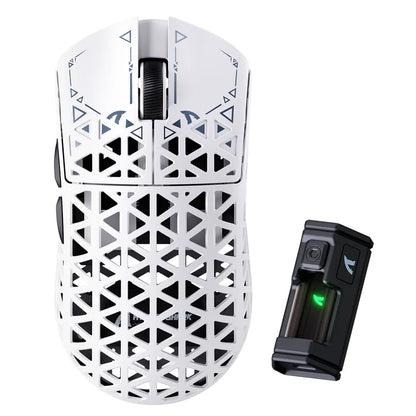 ATTACK SHARK R5 ULTRA Carbon Fiber Wireless 8K PAW3950MAX Gaming Mouse - White
