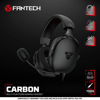Fantech MH92 CARBON Multi-platform Gaming Headset Black