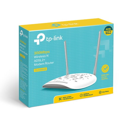 TP-LINK 300Mbps Wireless ADSL2+ Modem Router TD-W8961N | Tplink W8961N
