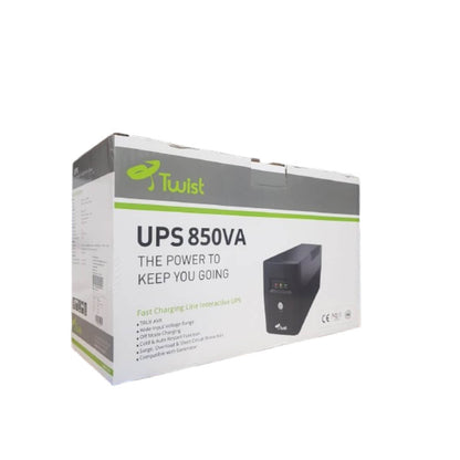 TWIST UPS BACKUP 850VA, 480WATT, (12V/7AH)X1, (2 OUTLET SCHOKO) .[USED CLEAN]