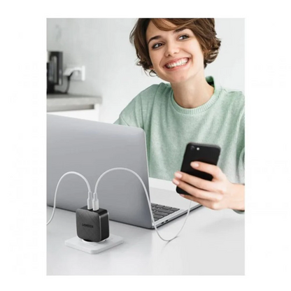 UGREEN Smart USB-C Charger Adapter 66W – 2 Ports CD216 70867