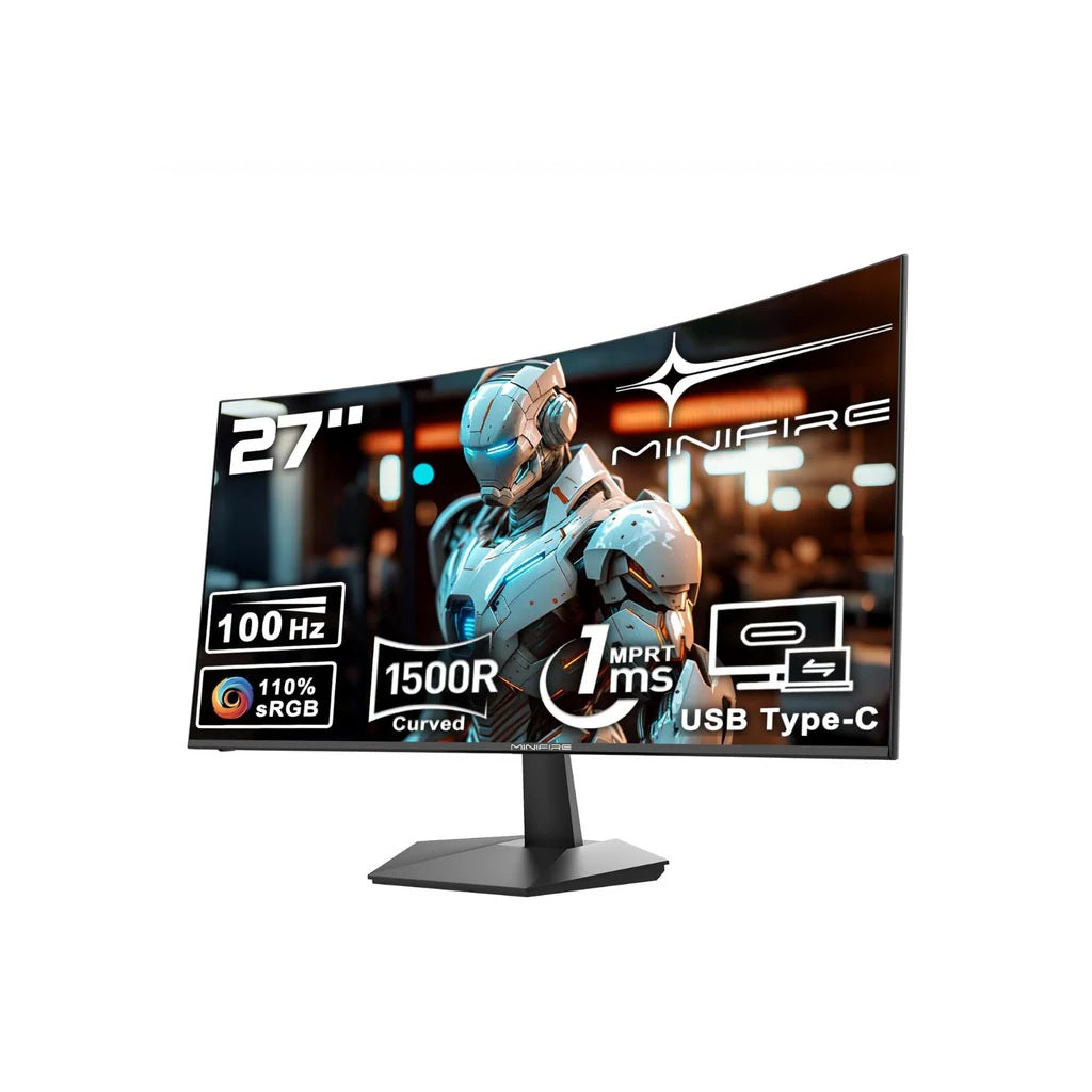 MINIFIRE MF27C1 CURVED MONITOR 27″ 100hz with built in speaker