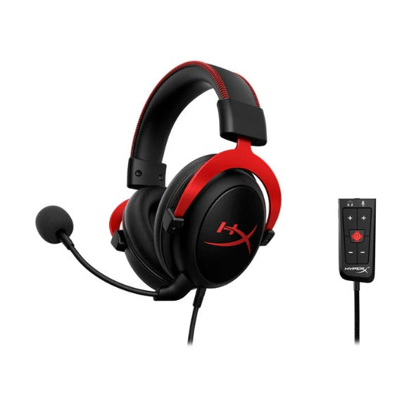 HyperX Cloud II Wired Gaming Headset-Black-Red - OPEN BOX