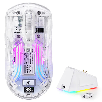 ATTACK SHARK X2PRO Wireless Gaming Mouse with Charging Dock - WHITE