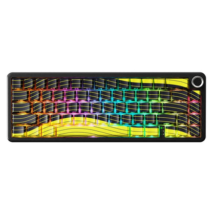 ATTACK SHARK X65PRO HE Wireless Rapid Trigger Keyboard Magnetic Switch - Black Yellow Contour