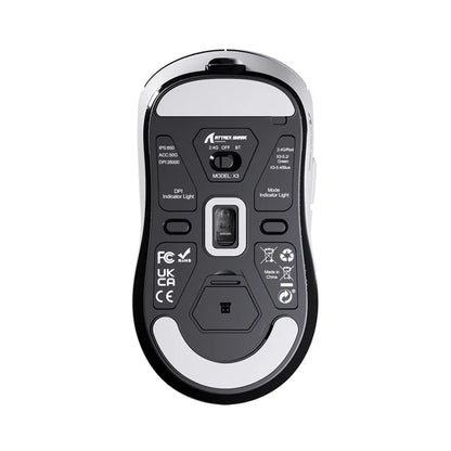 ATTACK SHARK X3 Wireless Gaming Mouse - WHITE