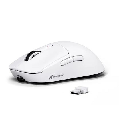 ATTACK SHARK X3 Wireless Gaming Mouse - WHITE