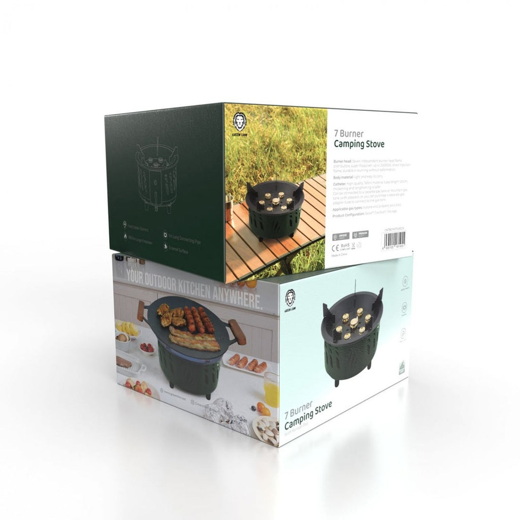 GREEN LION 7 BURNER CAMPING STOVE