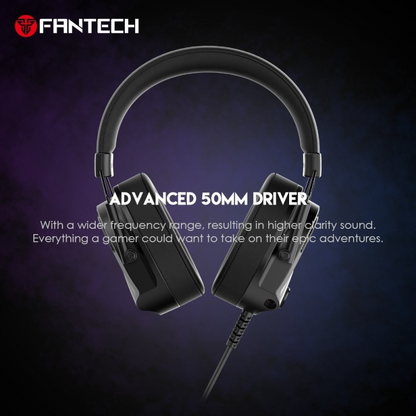 Fantech HG26 ALTO, USB 7.1 Virtual surround sound Gaming Headset With RGB lighting, Detachable Microphone, Crystal-clear & Powerful Sound