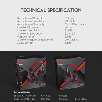 Fantech HQ54 MARS , Basic Gaming Headset