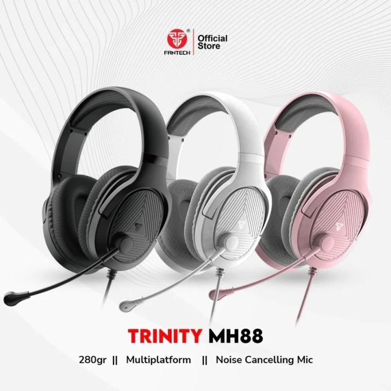 Fantech MH88 TRINITY GamingHeadset, Comfortable Fit, Multiplatform Compatibility | BLACK