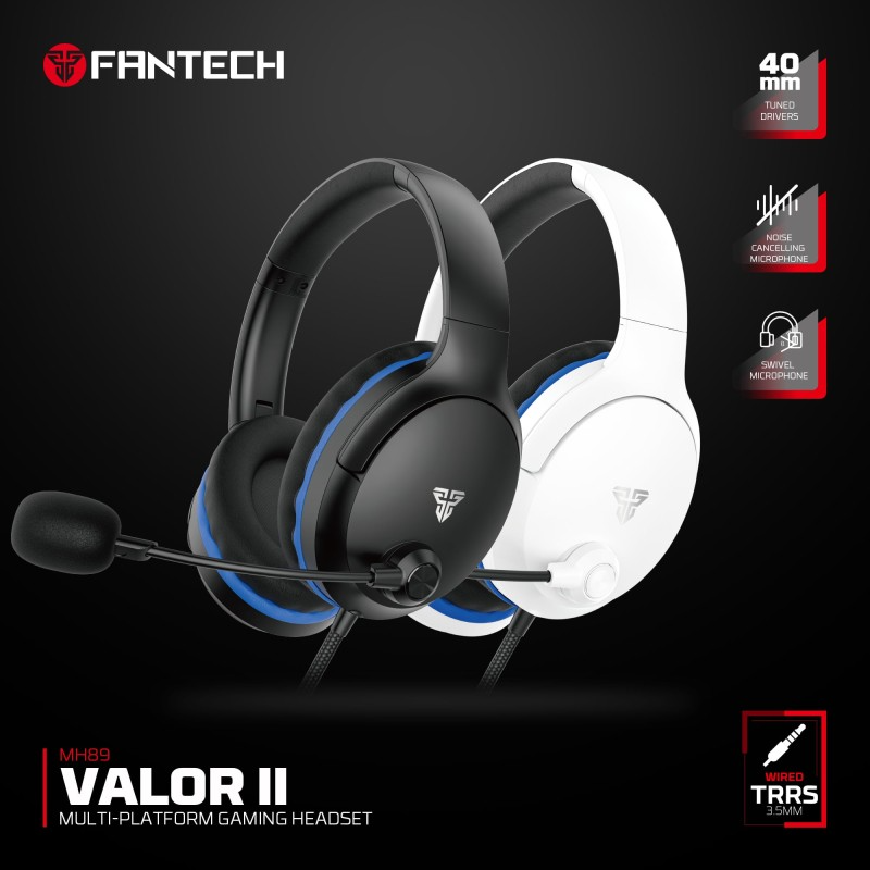 Fantech MH89 VALOR Premium Gaming & Audio Headset | BLACK