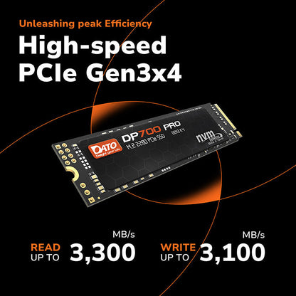 DATO DP700 PRO 512GB M.2 2280 PCIe Gen3x4 NVMe SSD