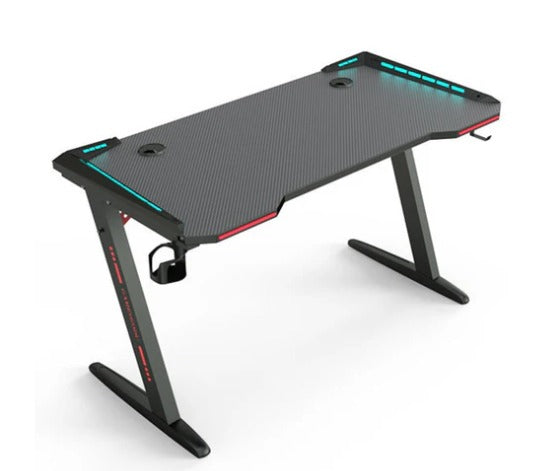 Z8 RGB Gaming Desk With Led Lights, Headset Holder & Cup Holder 120cm