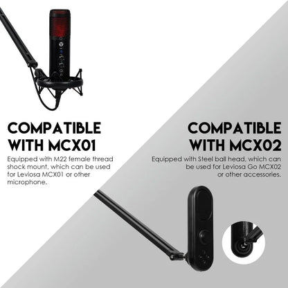 Fantech AC902s Studio Microphone Arm – 80cm Adjustable Stand with Desk Clamp